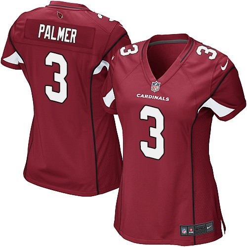Women's Game Carson Palmer Nike Jersey Red Home - #3 NFL Arizona Cardinals